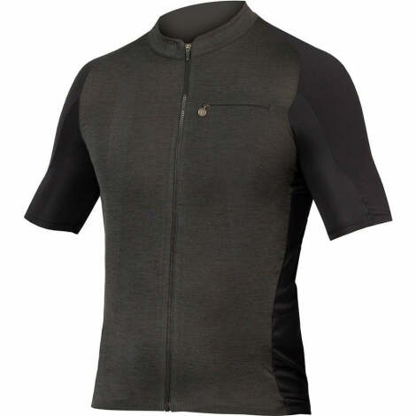 Merlin Cycles Endura GV500 Reiver Short Sleeve Cycling Jersey - Black / Small