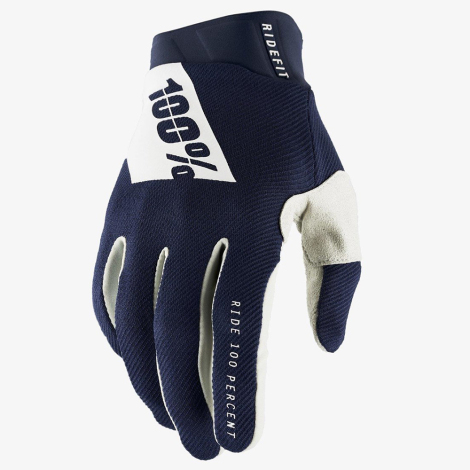 Image of 100% Ridefit MTB Gloves - 2022 - Navy / 2XLarge