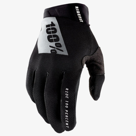 Image of 100% Ridefit MTB Gloves - 2022 - Black / White / 2XLarge