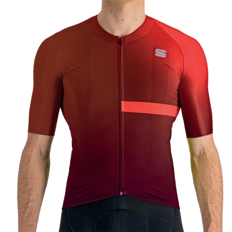 Sportful Bomber Short Sleeve Cycling Jersey  - Chilli Red / Cayenna Red / XLarge