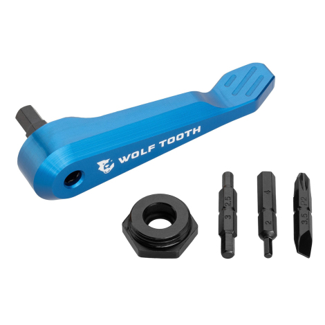 Image of Wolf Tooth Axle Handle Multi-Tool - Blue