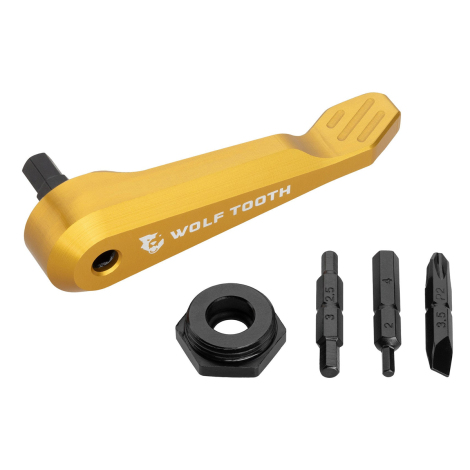 Image of Wolf Tooth Axle Handle Multi-Tool - Gold