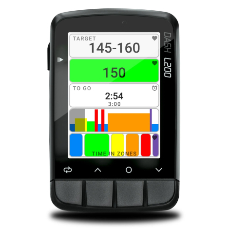 Image of Stages Cycling Dash L200 GPS Bike Computer - Black / GPS