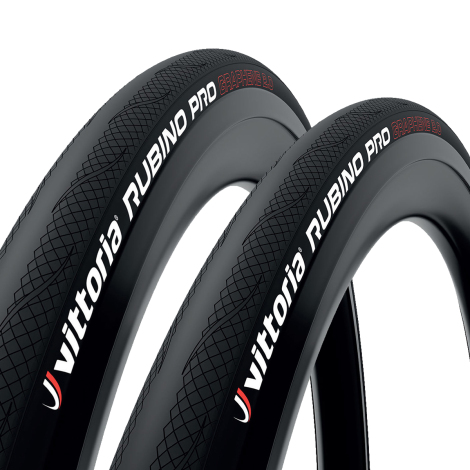 Vittoria Rubino Pro G2.0 Folding Road Tyres With 2 Free Inner Tubes - Pair