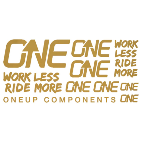 Image of OneUp Components HB Decal Kit - Gold