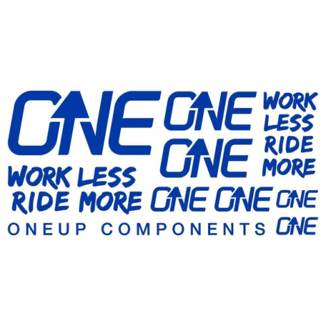 Image of OneUp Components HB Decal Kit - Blue