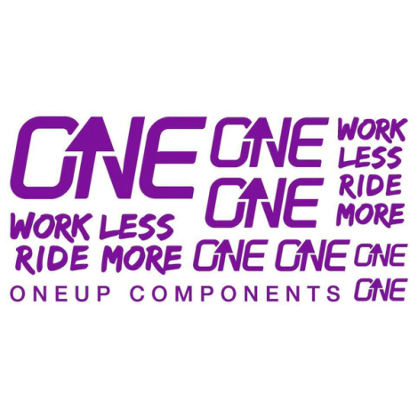 Image of OneUp Components HB Decal Kit - Purple