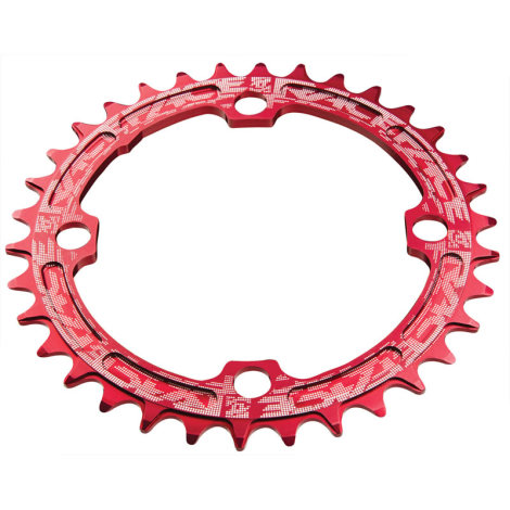 Image of Race Face Narrow/Wide Single Chainring - Red / 32 / 4 Arm, 104mm