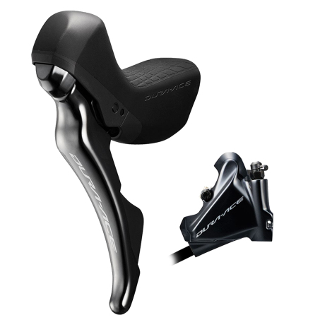 Shimano Dura Ace R9120 Hydraulic Disc STI Levers & R9170 Flat Mount Disc Brake - 11 Speed - Left Lever - Front Brake
