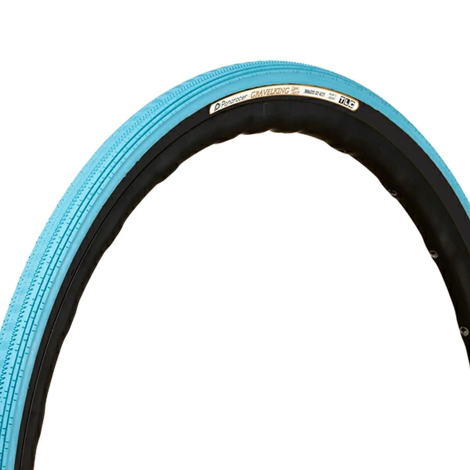 Image of Panaracer Gravel King Semi Slick Colour Edition TLC Folding Tyre - 700c - Blue / Black / 700c / 43mm