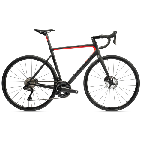 Image of Colnago V3 Disc Ultegra Di2 Carbon Road Bike - 2023 - Black / Red / 52cm / Sloping