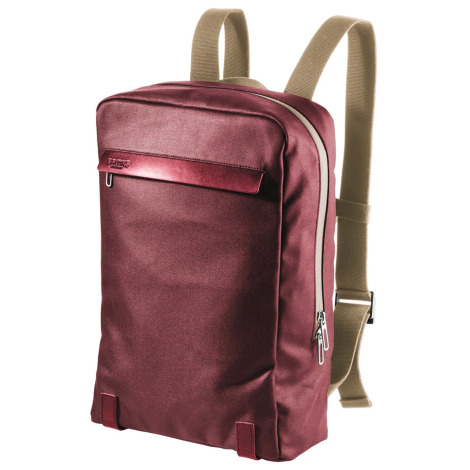 Brooks Pickzip Cotton Canvas Backpack - Chianti / Maroon 20 Litre Chianti/Maroon