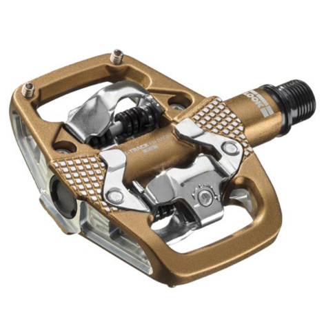 Image of Look X-Track En-Rage Plus MTB Bike Pedal with Cleats in Brown | Rutland Cycling