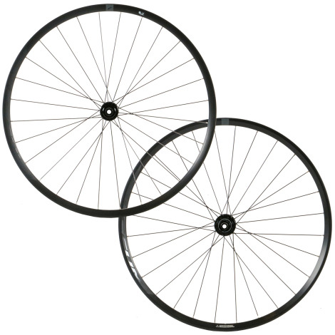 Image of Fulcrum Racing 900 DB Stealth Clincher Road Wheelset - Black / Shimano / 12mm Front - 142x12mm Rear / Centerlock / Pair / 11 Speed / Clincher / 700c