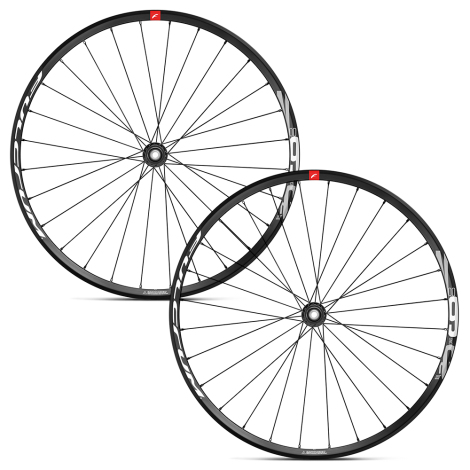 Image of Fulcrum Racing 900 DB Clincher Road Wheelset - 700c - Black / 12mm Front - 142x12mm Rear / Campagnolo / Centerlock / Pair / 11-12 Speed / Clincher / 700c