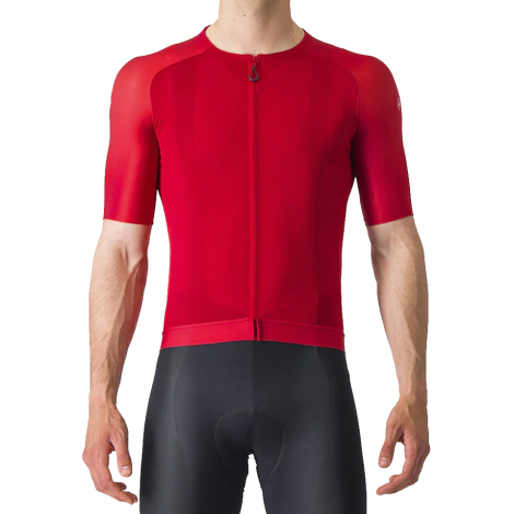 Merlin Cycles Castelli Aero Race 7.0 Short Sleeve Cycling Jersey - SS24 - Rich Red / XLarge
