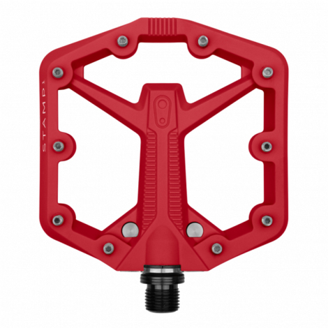 Image of Crank Brothers Stamp 1 V2 Flat Pedals - Red / Large