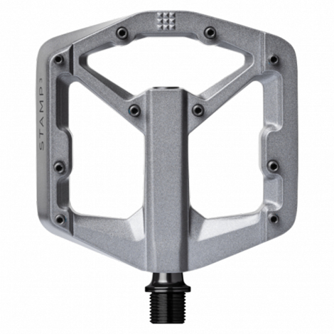 Image of Crank Brothers Stamp 3 Flat Pedals - Grey / Large