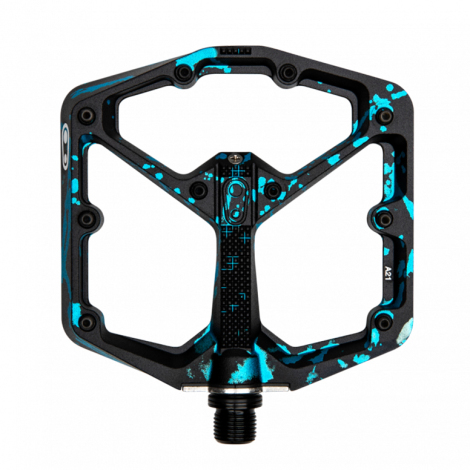Image of Crank Brothers Stamp 7 Flat Pedals - Black / Blue / Large