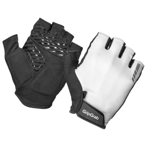 Image of GripGrab ProRide RC Max Padded Short Finger Summer Gloves - White / 2XLarge