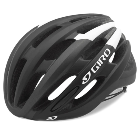 Image of Giro Foray Road Bike Helmet - Matt Black / White / Large / 59cm / 63cm