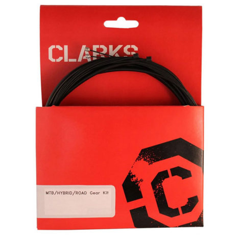 Image of Clarks Road Stainless Steel Gear Cable Kit - Black, Black