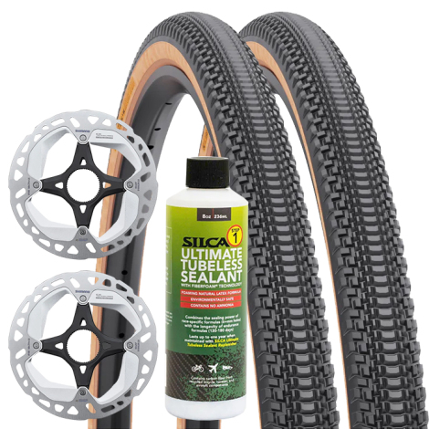 DT Swiss Gravel LN Disc Wheelset With Tyres And Rotors - 700c