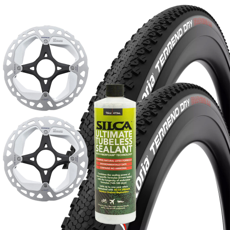 DT Swiss Gravel LN Disc Wheelset With Tyres And Rotors - 700c