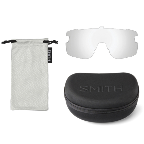 Image of Smith Wildcat Sunglasses - ChromaPop Mirror Lens - Matt Black / ChromaPop Low Light Rose Blue Mirror