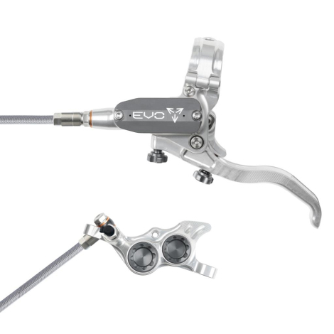 Hope Tech 4 Evo TR4 Braided Disc Brake - Silver / Colours