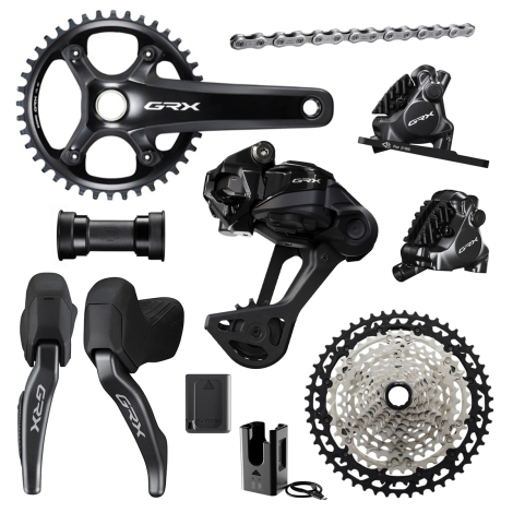 Shimano GRX RX827 Di2 Wireless Gravel Groupset - 1x12 Speed