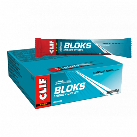Merlin Cycles Clif Bar Clif Blok Energy Chews - 18 Pack - Tropical Punch / 18 Pack /  BBD 31/03/26 | FREE delivery over £60 & Easy Returns