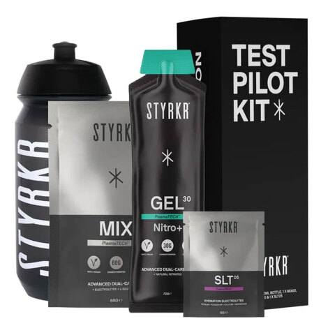 Image of STYRKR Test Pilot Kit including 500ml Water Bottle - Black