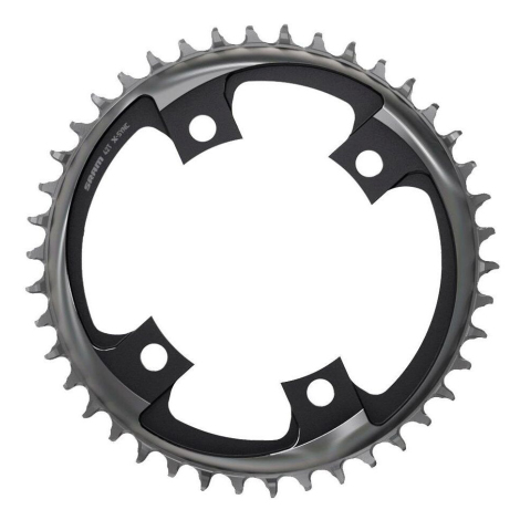 Image of Sram X-Sync 107 BCD Road Chainring - 12 Speed - Black / 46 / 4 Arm, 107mm / 12 Speed