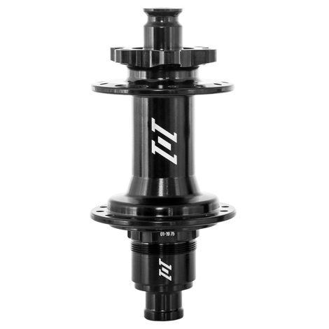 Image of Industry Nine 1/1 6-Bolt Boost 28h Rear Hub - Black / Shimano MS12 / 12 x 148mm / 6 Bolt / 28H
