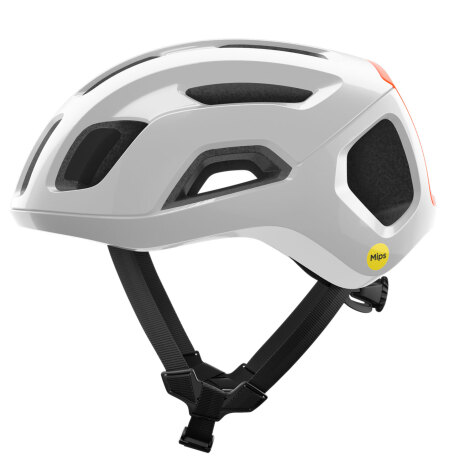 Merlin Cycles POC Ventral Air MIPS Road Helmet - Hydrogen White Matt / Fluro Orange / Large / 56cm / 61cm | FREE delivery over £60 & Easy Returns