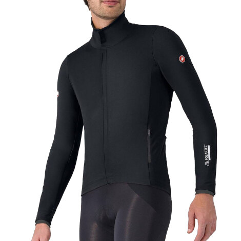 Merlin Cycles Castelli Alpha 150 Thermal Cycling Jacket - AW25 - Light Black / Black / Medium | FREE delivery over £60 & Easy Returns