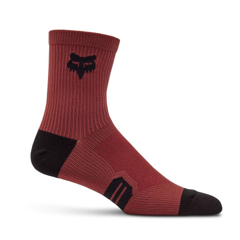 Merlin Cycles Fox Racing 6" Ranger MTB Socks - Rust / XS/S / EU36 / EU41 | FREE delivery over £60 & Easy Returns