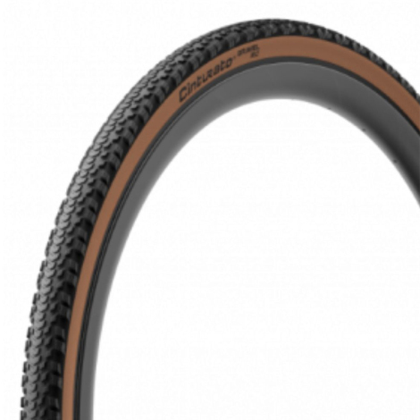 Merlin Cycles Pirelli Cinturato Gravel RC Folding Gravel Tyre - 700c - Black / Tan / 700c / 40mm / Folding / Tubeless | FREE delivery over £60 & Easy Returns