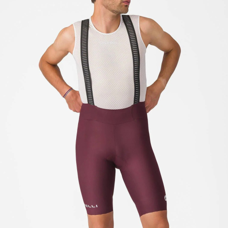 Merlin Cycles Castelli Espresso 2 Bib Shorts - SS26 - Deep Bordeaux / XLarge | FREE delivery over £60 & Easy Returns