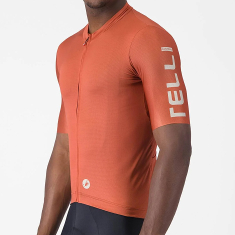 Merlin Cycles Castelli Entrata Apex Short Sleeve Jersey - SS26 - Paprika / Silver Moon / XLarge | FREE delivery over £60 & Easy Returns