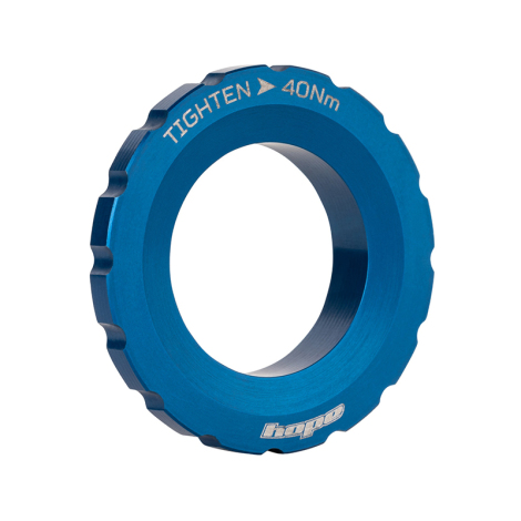 Merlin Cycles Hope Centre Lock Disc Lockring - External  - Blue | FREE delivery over £60 & Easy Returns