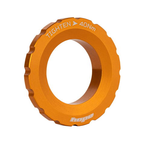 Image of Hope Centre Lock Disc Lockring - External - Orange
