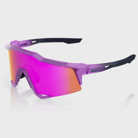 Merlin Cycles 100% Speedcraft Glasses - HiPER Mirror Lens - Toyoko / HiPER Vital Pink Mirror Lens | FREE delivery over £60 & Easy Returns
