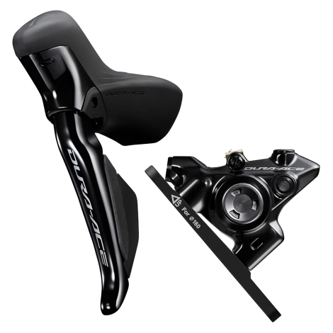 Shimano Dura Ace R9270 Di2 Hydraulic Disc STI Lever & R9270 Flat Mount Front Disc Brake - 12 Speed