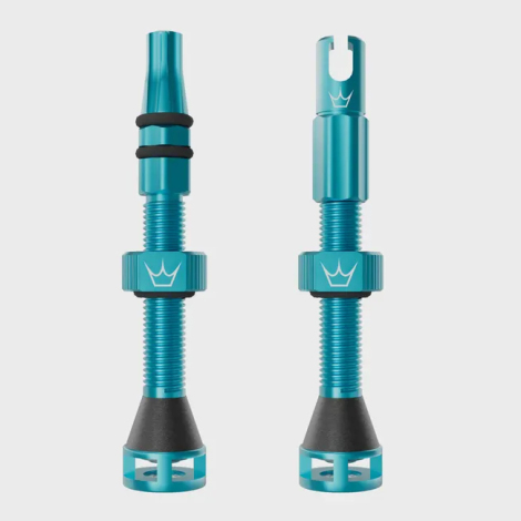 Merlin Cycles Peaty's Holeshot Fast Flow Tubeless Valves - 60mm - Turquoise / 60mm Valve | FREE delivery over £60 & Easy Returns