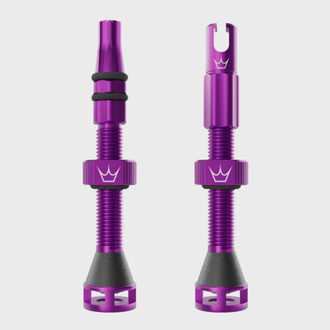 Merlin Cycles Peaty's Holeshot Fast Flow Tubeless Valves - 60mm - Violet / 60mm Valve | FREE delivery over £60 & Easy Returns