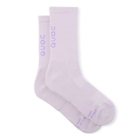 Merlin Cycles QUOC Signature Merino Cycling Socks - Lilac Haze / Small / EU38 / EU41 | FREE delivery over £60 & Easy Returns