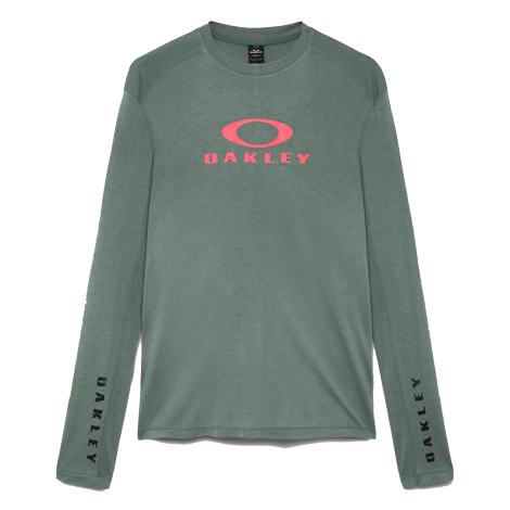 Merlin Cycles Oakley Seeker Flow Long Sleeve Cycling Jersey - Aviator Green / Small | FREE delivery over £60 & Easy Returns