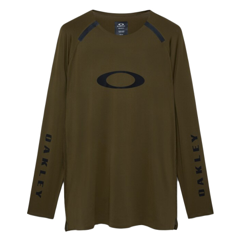 Merlin Cycles Oakley Maven Scrub Elite Long Sleeve Jersey - Army Green / Large | FREE delivery over £60 & Easy Returns